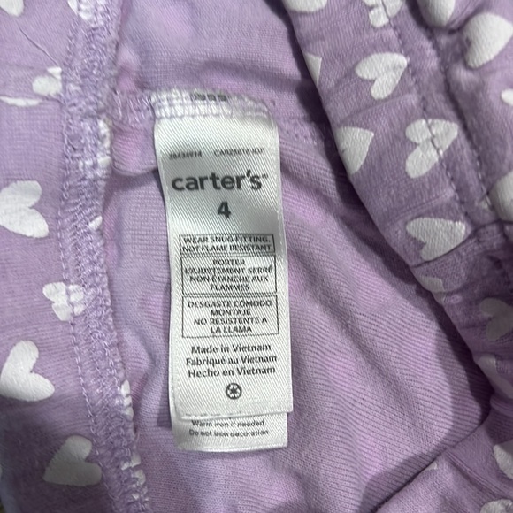 Two pair of Carter’s girls pants size 4 and size 4T package - Picture 2 of 4